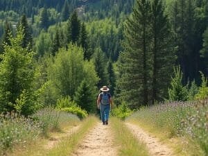 A person walking alone in nature (freedom) 30 Days without social media